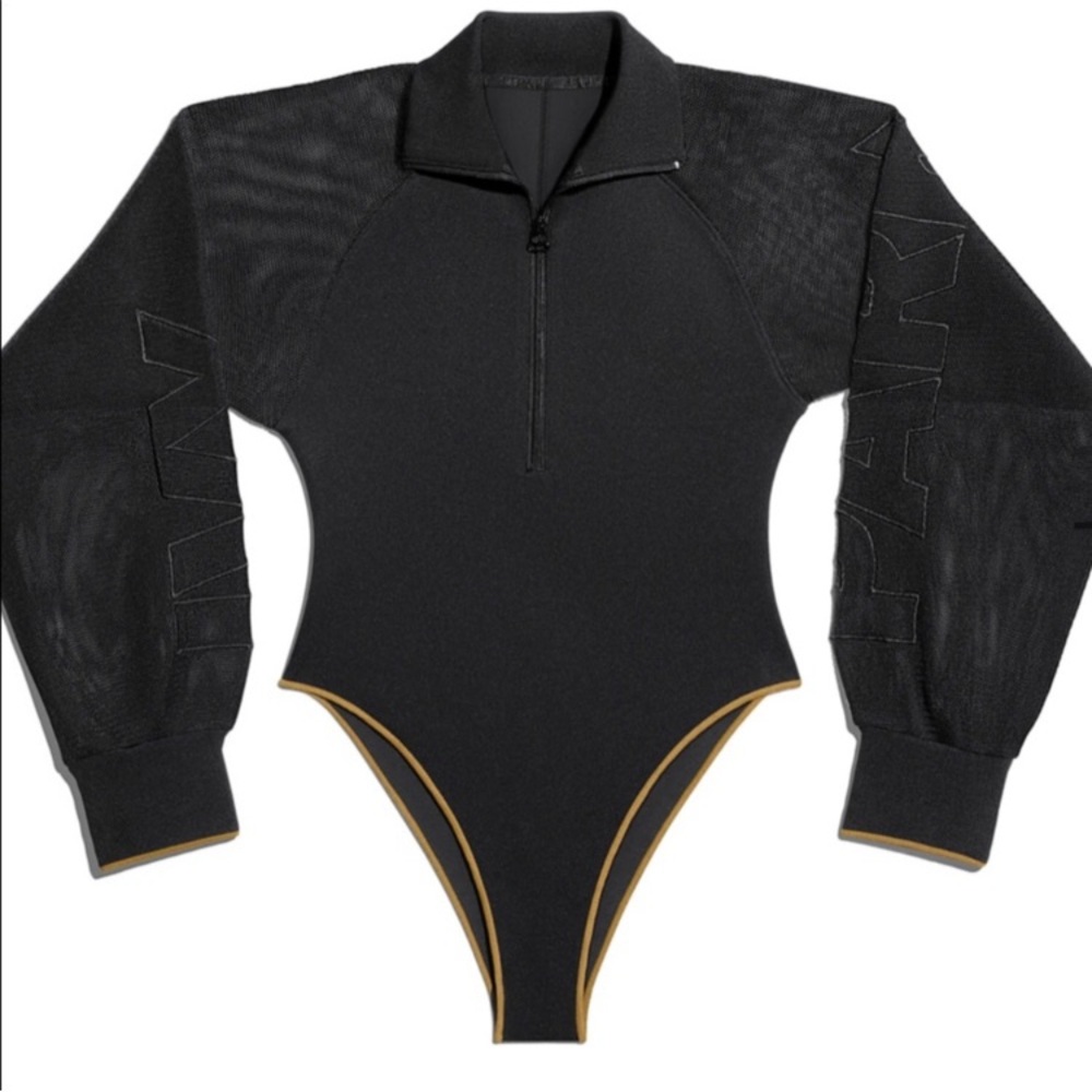 Ivy park mesh sleeve body suit